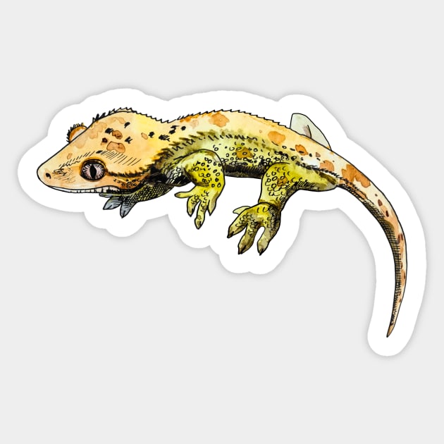 gecko Sticker by VicaVeresk